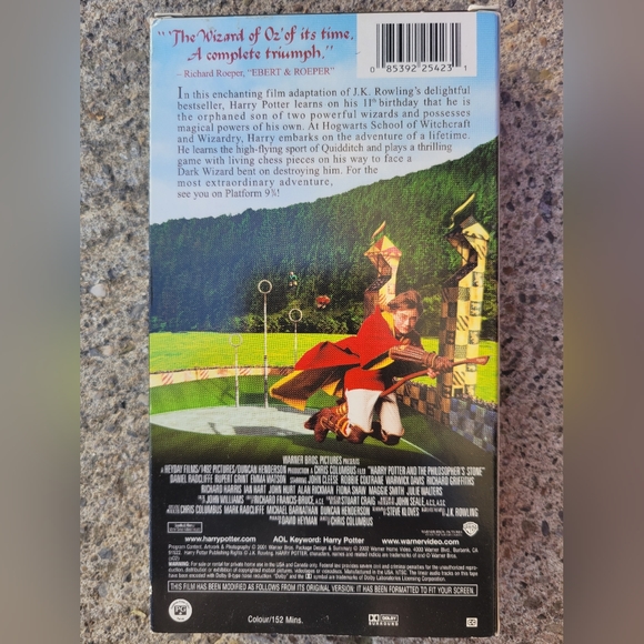 "Harry Potter and the Philosopher's Stone" VHS Tape - Picture 2 of 2